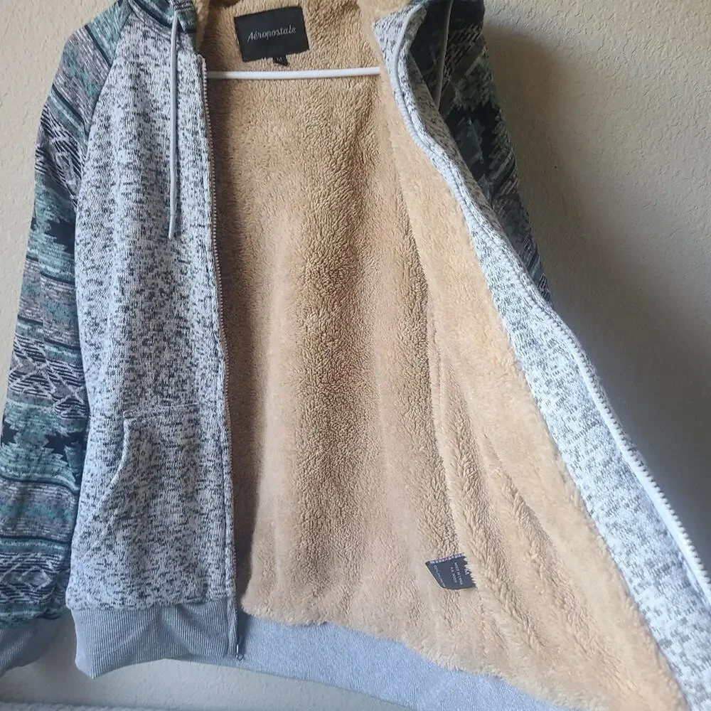 Aeropostale A87 Zip-Up Hooded Sweater Women's M - Picture 3 of 11